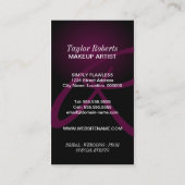 エレガントなメーキャップアーティスト 名刺 (裏面)