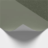 エレガントなモスグリーン包装紙 - カスタマイズ可能 ラッピングペーパー (角)