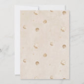 エレガントなモダンなクマの赤ちゃん待ちのベビーシャワー 招待状 (裏面)