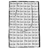 エレガントなモダンなクリスマス ファ ラ ラ ラ ミディアムペーパーバッグ (正面)