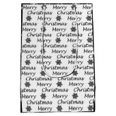 エレガントなモダンなクリスマス ファ ラ ラ ラ ミディアムペーパーバッグ (裏面)