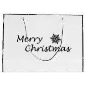 エレガントなモダンなクリスマス  ファ ラ ラ ラ  ラージギフトB ラージペーパーバッグ (裏面)