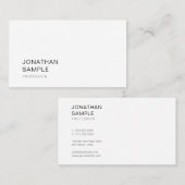 エレガントなモダンなデザインのお洒落で明白なプロフェッショナル 名刺 (正面/裏面)