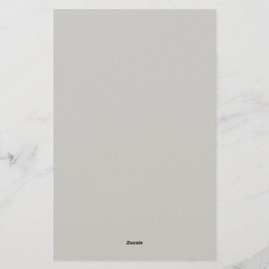 エレガントなモダンな手書きのシンプルなプロフェッショナルグレー 便箋 (裏面)