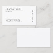 エレガントなモダンな最小主義のテンプレートのプロフェッショナル 名刺 (正面/裏面)