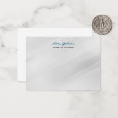 エレガントなモダンな現代風のグレーの背景 ノートカード (正面/裏面インサイチュ)