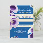 エレガントなモダンな花の写真, 結婚式の招待状 招待状 (スタンド正面)