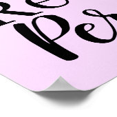 エレガントなモダンは主張します抵抗します感動的な引用文 ポスター (角)