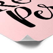 エレガントなモダンは主張します抵抗します感動的な引用文 ポスター (角)