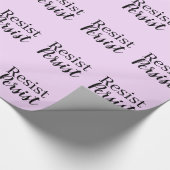 エレガントなモダンは主張します抵抗します感動的な引用文 ラッピングペーパー (角)