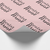 エレガントなモダンは主張します抵抗します感動的な引用文 ラッピングペーパー (角)