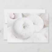 エレガントなモダンウェディング エーテリアルホワイトドーナツ 招待状 (裏面)