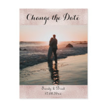 エレガントなモダンカスタム  フォト  変更  日付 ウェディング