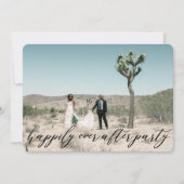 エレガントなモダンカリグラフィー挙式ウェディング 招待状 (正面)