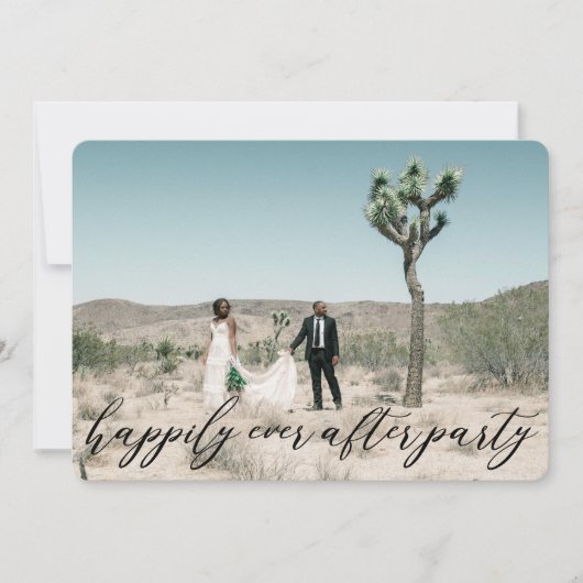 エレガントなモダンカリグラフィー挙式ウェディング 招待状 (正面)