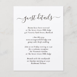 エレガントなモダンクラフト紙 エンクロージャーカード