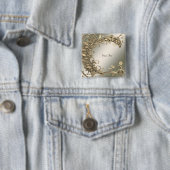 エレガントなモダンゴールド装飾ボタン 缶バッジ (インサイチュ)