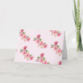 エレガントなモダンサマートロピカルフラル サンキューカード (裏面)