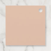 エレガントなモダンパールとプロセッコの結婚前お祝い フェイバータグ (裏面)