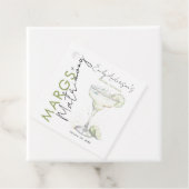 エレガントなモダンマルグとマトリモニー ブライダルシャワー フェイバータグ (インサイチュ)