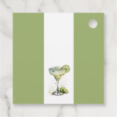 エレガントなモダンマルグとマトリモニー ブライダルシャワー フェイバータグ (裏面)