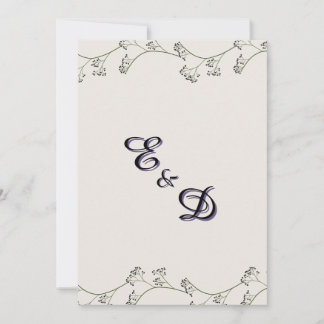 エレガントなモダンラスティックウェディング招待状 招待状