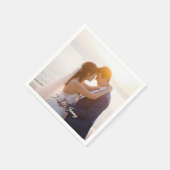 エレガントなモダンロマンティックウェディング招待テーマ スタンダードカクテルナプキン (角)