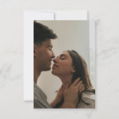 エレガントなモダン写真オーバーレイウェディング セーブザデート (裏面)