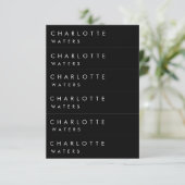 エレガントなモダン名札 案内状 (スタンド正面)