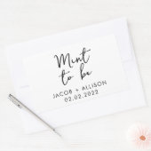 エレガントなモダン結婚式の好意 長方形シール (封筒)