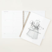 エレガントなモダン花嫁のウェディングミニマルドレス プランナー手帳 (ディスプレー)