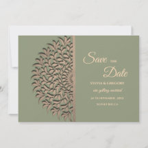 エレガントなモダン　セージグリーン＆ゴールドのクラシックマンダラ