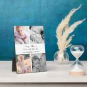 エレガントなモダン タイポグラフィー フォト コラージュ フォトプラーク (側面)