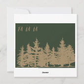 エレガントなモダン ファ ラ ラ フォト エバーグリーン クリスマス (裏面)