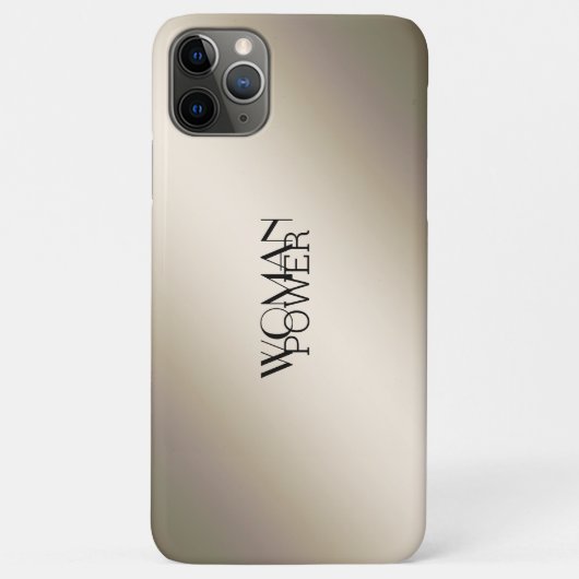 エレガントなモダン メタリック ゴールド Case-Mate iPhoneケース (裏面)
