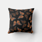 エレガントなモナーク蝶のモノグラム ミニマリスト クッション (裏面)