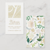 エレガントなモノグラムのテレホンカード コーリングカード (正面/裏面)