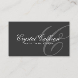 エレガントなモノグラムの名刺のテンプレート 名刺