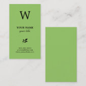 エレガントなモノグラムの名刺 名刺 (正面/裏面)