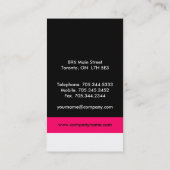 エレガントなモノグラムの名刺 名刺 (裏面)