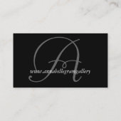 エレガントなモノグラムカスタマイズ可能な名刺 名刺 (裏面)
