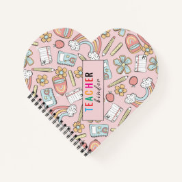 エレガントなモノグラムスクリプトオフィス学校3リングバインダー ノートブック