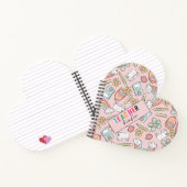 エレガントなモノグラムスクリプトオフィス学校3リングバインダー ノートブック (内部)