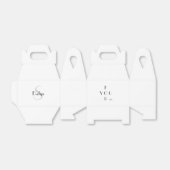 エレガントなモノグラムパーソナライズド favor Box フェイバーボックス (折り畳みなし)