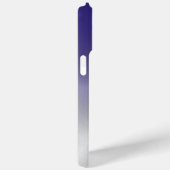 エレガントなモノグラム名 紫色グラデーション メタル調 Case-Mate iPhoneケース (裏面 / 右)