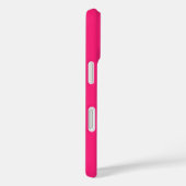 エレガントなモノグラム9枚フォトコラージュホットピンク Case-Mate iPhoneケース (裏面 / 右)