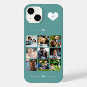 エレガントなモノグラム9枚フォトコラージュ Case-Mate iPhoneケース (裏面)