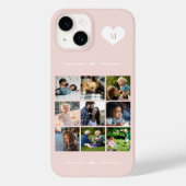エレガントなモノグラム9枚フォトコラージュ Case-Mate iPhoneケース (裏面)