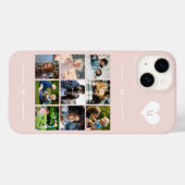 エレガントなモノグラム9枚フォトコラージュ Case-Mate iPhoneケース (裏面 (横))