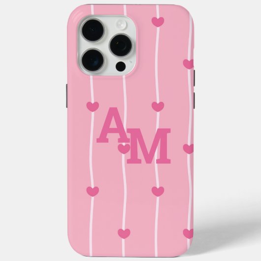 エレガントなモノグラム オリジナルデザイン Case-Mate iPhoneケース (裏面)